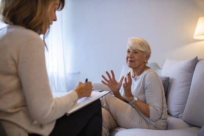 A one-on-one coaching conversation